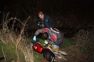 2 g&uuml;n &ouml;nce &ccedil;alınan motosiklet  bulundu