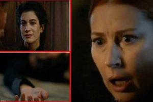 H&uuml;rrem'in karşısında kendi boğazını kesti
