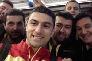 Burak ile Hamit'ten selfie pozu