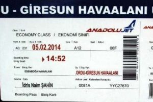 Eski Bakan Şahin'in bileti yandı