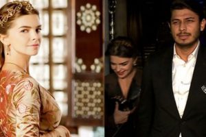 Pelin Karahan ile sevgilisi el ele