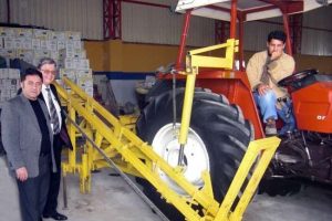 İşte pırasa hasat makinesi