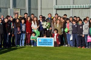 Miniklerden Bursaspor'a moral ziyareti