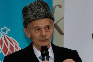 Erdoğan Kırım Tatar &Ouml;nderi Kırımoğlu ile g&ouml;r&uuml;şt&uuml;