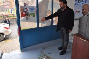 CHP'ye taş ve ses bombası