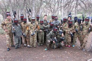 Emine &Ouml;rnek Liseliler paintball ma&ccedil;ında