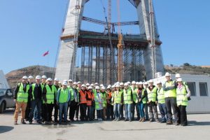 İMO Bursa &uuml;yeleri 3. Boğaz K&ouml;pr&uuml;s&uuml; inşaatını gezdi