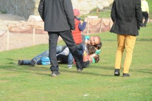 Yılmaz Erdoğan &ccedil;ocuklarıyla coştu