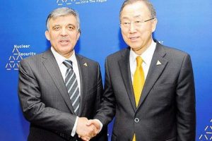 Cumhurbaşkanı G&uuml;l, Ban Ki-mun ile g&ouml;r&uuml;şt&uuml;