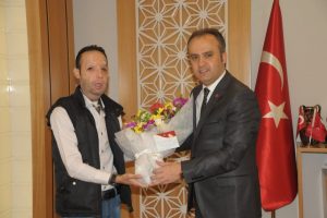 Bursalı Recep Sert'ten Aktaş'a teşekk&uuml;r ziyareti
