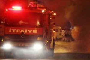 Bursa'da tıkanan bez yangına neden oldu