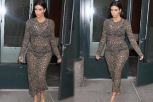 Kim Kardashian transparanı iyice abarttı!