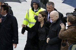 Angelina Jolie Saraybosna'da