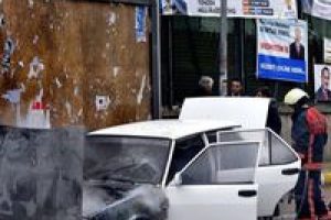 Tatil yolunda otomobili yandı