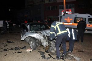Bursa'da aşırı hızla gelen kaza