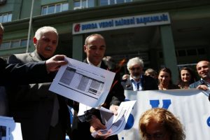 Bursa'da bordrolu eylem