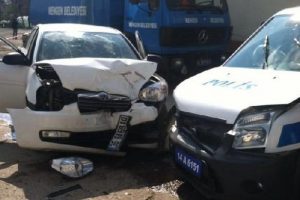 Kaza sayesinde yakalandılar