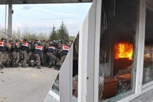 İşten atılan iş&ccedil;iler isyan &ccedil;ıkardı!