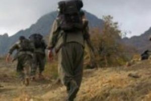 PKK'lılar yol kesip, iş makinesi yaktı!