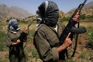 PKK'lılardan askere taciz ateşi
