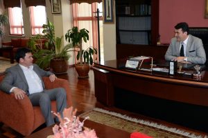 Erkan Aydın'dan D&uuml;ndar'a Tebrik Ziyareti