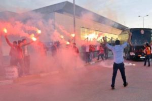 Galatasaray'a coşkulu karşılama