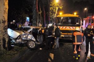 Beşiktaş'ta feci kaza