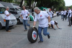 Tarihi yarımadada "tekerlekli" rekor denemesi