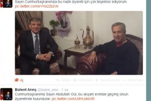 G&uuml;l'den Arın&ccedil;'a ziyaret