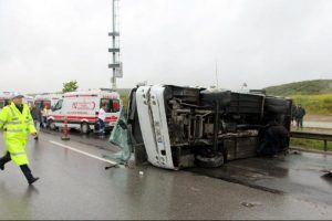 Bir yağmur kazası daha: 10 yaralı