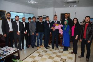 Ak gen&ccedil;likten Yılmaz'a ziyaret