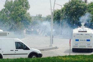 Ankara'da Soma y&uuml;r&uuml;y&uuml;ş&uuml;ne polis m&uuml;dahalesi