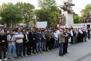 Sara&ccedil;hane Parkı'nda gıyabi cenaze namazı