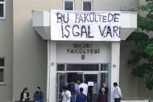İT&Uuml; &ouml;ğrencileri Maden Fak&uuml;ltesi'ni işgal etti
