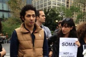 Mert Fırat New York'ta Soma anmasına katıldı...