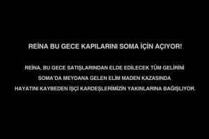 Reina gelirlerini Soma'ya bağışlayacak