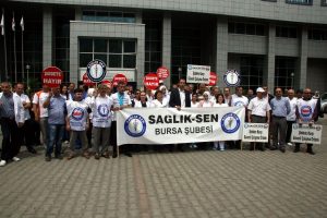 Bursa'da sağlık &ccedil;alışanlarına yapılan saldırıya kınama