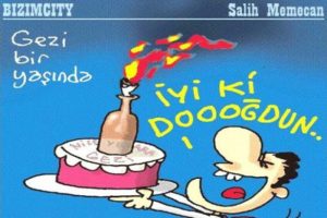 Salih Memecan'ın Gezi'nin yıld&ouml;n&uuml;m&uuml; karikat&uuml;r&uuml;