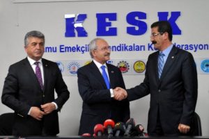 KESK ziyaretinde de aynı g&uuml;ndem