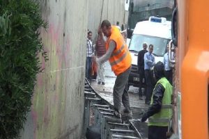 Otogar yolunu su bastı
