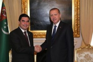 T&uuml;rkmen Cumhurbaşkanıyla g&ouml;r&uuml;şt&uuml;