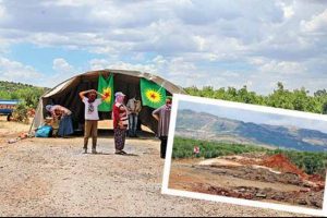 PKK kapattığı yola &ccedil;adır kurdu