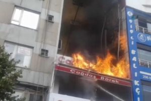 Şişli'de korkutan yangın