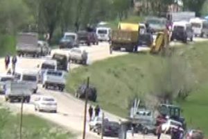 Bu kez de Diyarbakır-Muş karayolu