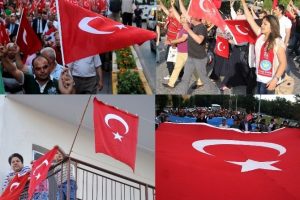 Bayrak infial yarattı