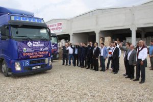 İneg&ouml;ll&uuml; mobilyacılardan Bosna'ya 5 TIR yardım