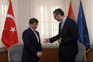 Bakan Davutoğlui Sırp mevkidaşı ile g&ouml;r&uuml;şt&uuml;