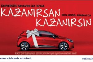 Bursa'da LYS'de ilk 10'a giren otomobil kazanacak