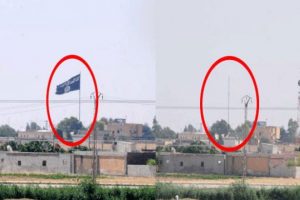 IŞİD T&uuml;rkiye sınırındaki bayrağını indirdi