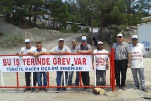 Krom iş&ccedil;isi madene inmedi